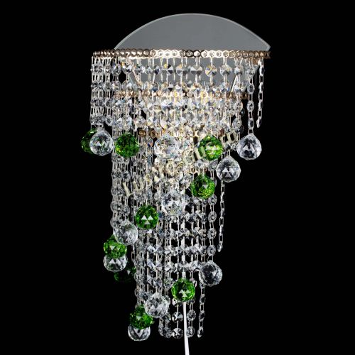 Бра Пирамида №3 зеленая в Сочи Гусь Хрустальный