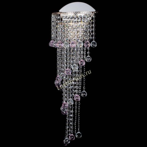 Бра Пирамида №6 розовая в Сочи Гусь Хрустальный