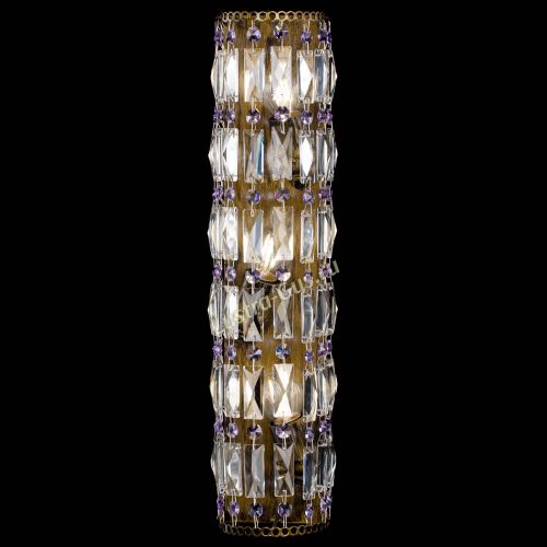 Бра Прямоугольник пластинка под бронзу Фиолетовая в Сочи Гусь Хрустальный