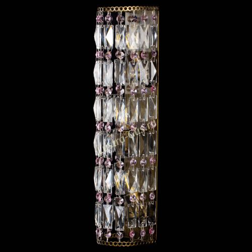 Бра Прямоугольник пластинка под бронзу Розовая в Сочи Гусь Хрустальный