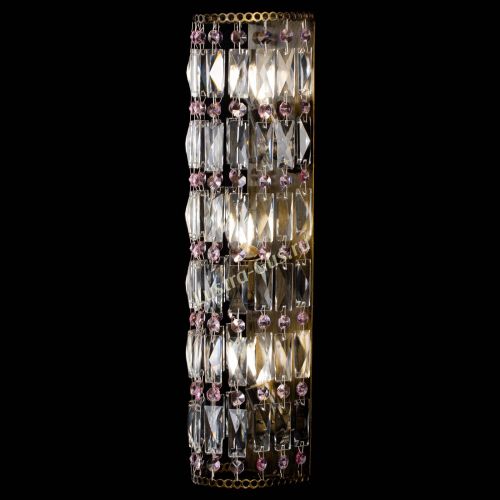 Бра Прямоугольник пластинка под бронзу Розовая в Сочи Гусь Хрустальный