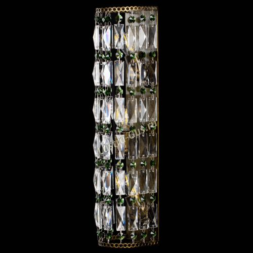 Бра Прямоугольник пластинка под бронзу Зеленая в Сочи Гусь Хрустальный