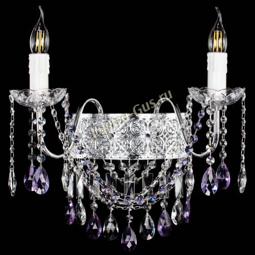 Бра Свеча Восток №2 фиолетовая в Сочи Гусь Хрустальный