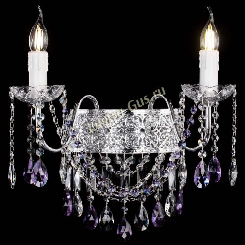 Бра Свеча Восток №2 фиолетовая в Сочи Гусь Хрустальный