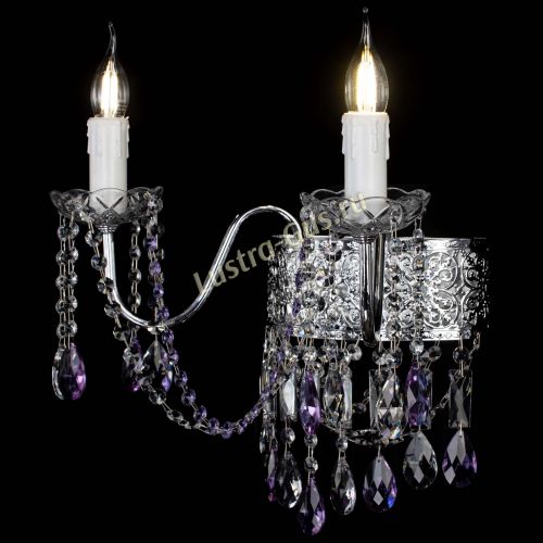 Бра Свеча Восток №2 фиолетовая в Сочи Гусь Хрустальный