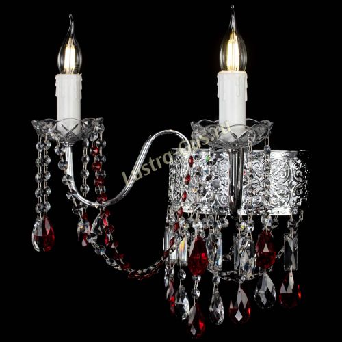 Бра Свеча Восток №2 красная в Сочи Гусь Хрустальный