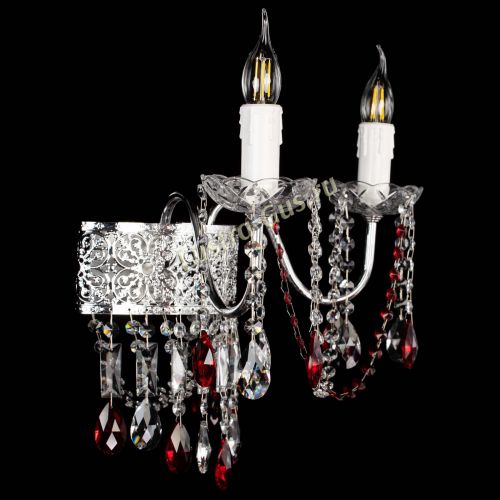 Бра Свеча Восток №2 красная в Сочи Гусь Хрустальный