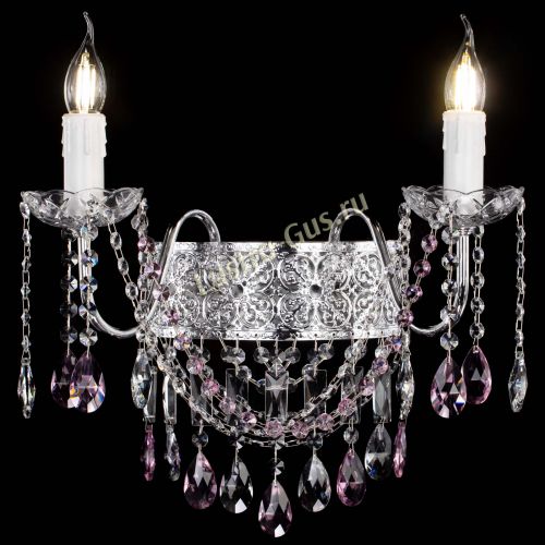 Бра Свеча Восток №2 розовая в Сочи Гусь Хрустальный