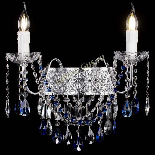 Бра Свеча Восток №2 синяя в Сочи Гусь Хрустальный