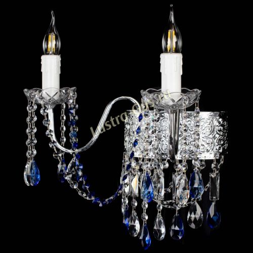 Бра Свеча Восток №2 синяя в Сочи Гусь Хрустальный