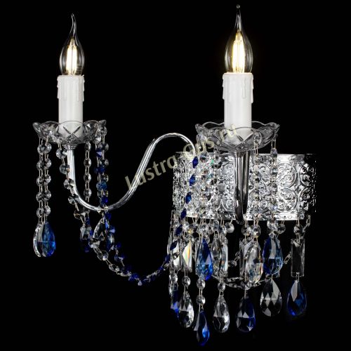 Бра Свеча Восток №2 синяя в Сочи Гусь Хрустальный