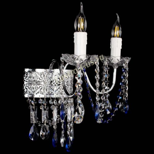 Бра Свеча Восток №2 синяя в Сочи Гусь Хрустальный