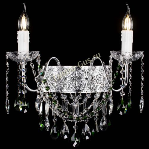 Бра Свеча Восток №2 зеленая в Сочи Гусь Хрустальный