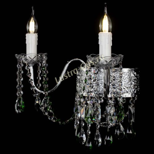 Бра Свеча Восток №2 зеленая в Сочи Гусь Хрустальный