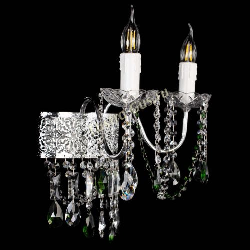 Бра Свеча Восток №2 зеленая в Сочи Гусь Хрустальный