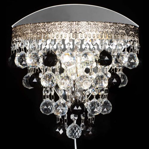 Бра Токката пирамида шар 30 черная в Сочи Гусь Хрустальный