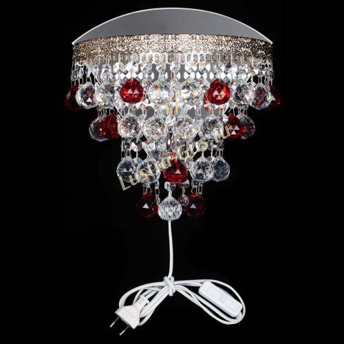 Бра Токката пирамида шар 30 красная в Сочи Гусь Хрустальный