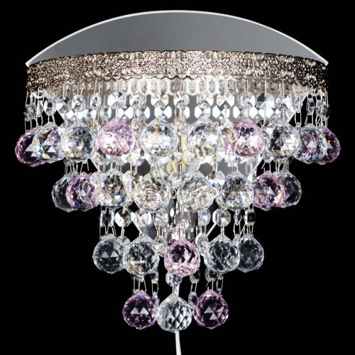 Бра Токката пирамида шар 30 розовая в Сочи Гусь Хрустальный