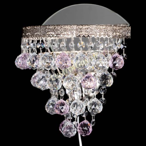 Бра Токката пирамида шар 30 розовая в Сочи Гусь Хрустальный