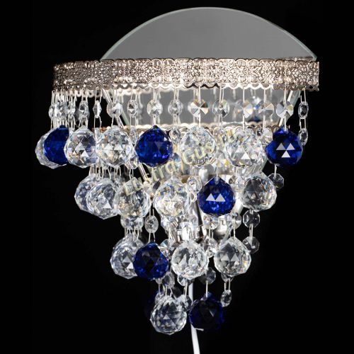 Бра Токката пирамида шар 30 синяя в Сочи Гусь Хрустальный