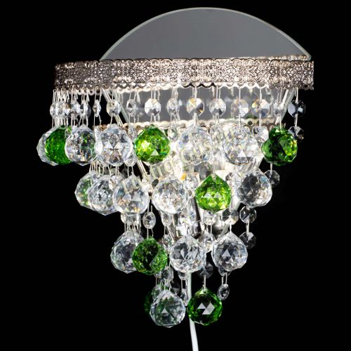 Бра Токката пирамида шар 30 зеленая в Сочи Гусь Хрустальный