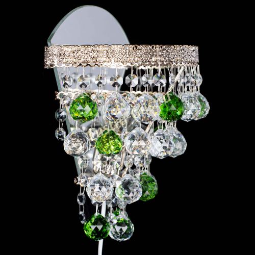 Бра Токката пирамида шар 30 зеленая в Сочи Гусь Хрустальный
