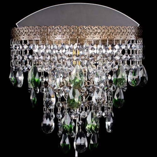 Бра Токката пирамида журавлик под бронзу зеленая в Сочи Гусь Хрустальный