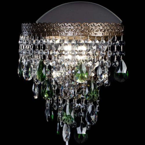 Бра Токката пирамида журавлик под бронзу зеленая в Сочи Гусь Хрустальный