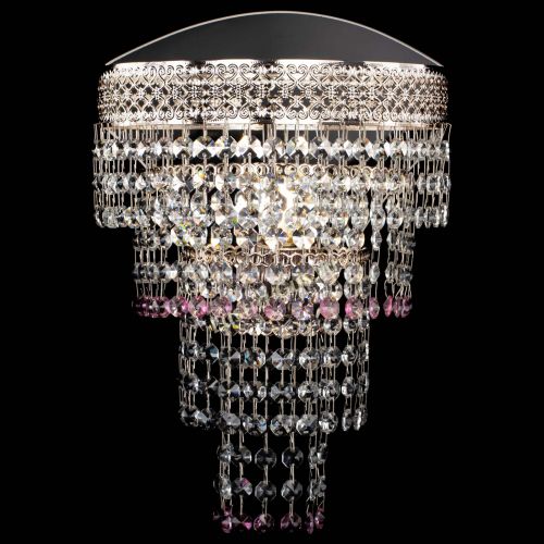 Бра Венеция Капель оптикон розовая в Сочи Гусь Хрустальный