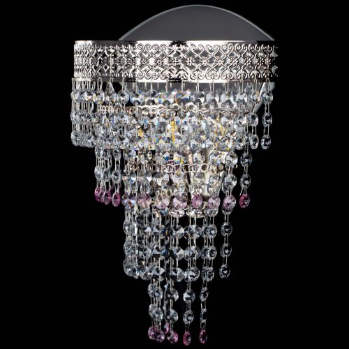 Бра Венеция Капель оптикон розовая в Сочи Гусь Хрустальный