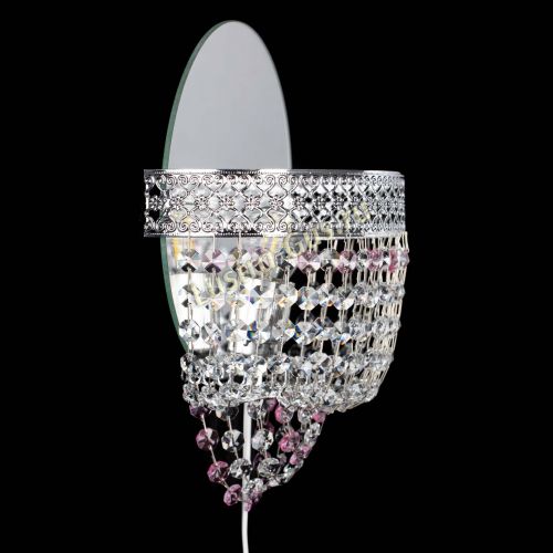 Бра Венеция оптикон розовая в Сочи Гусь Хрустальный