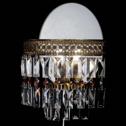 Бра Венеция Пластинка под бронзу Чайная в Сочи Гусь Хрустальный