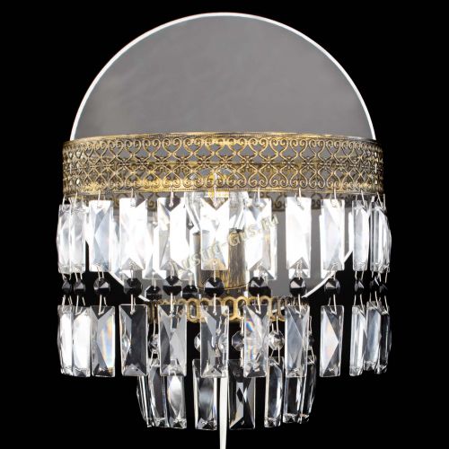 Бра Венеция Пластинка под бронзу Черная в Сочи Гусь Хрустальный