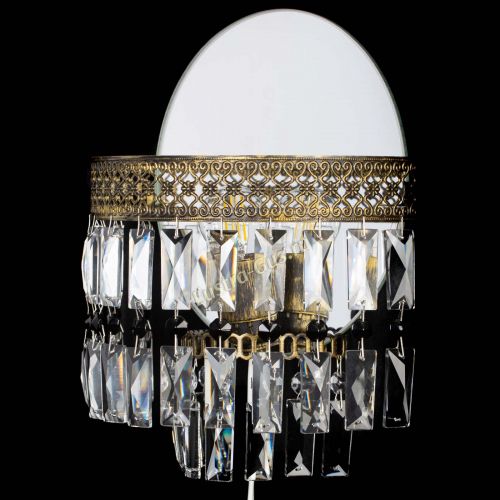 Бра Венеция Пластинка под бронзу Черная в Сочи Гусь Хрустальный