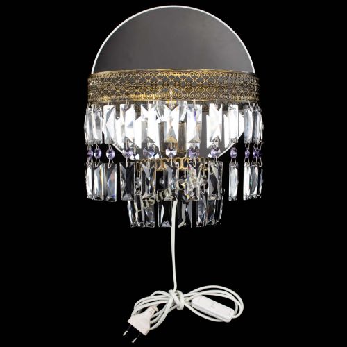 Бра Венеция Пластинка под бронзу Фиолетовая в Сочи Гусь Хрустальный