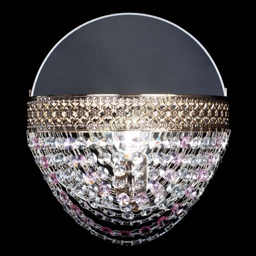 Бра Венеция Сетка розовая в Сочи Гусь Хрустальный