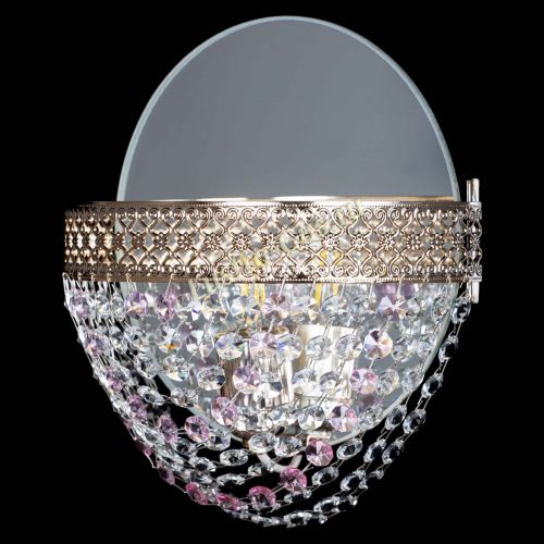 Бра Венеция Сетка розовая в Сочи Гусь Хрустальный