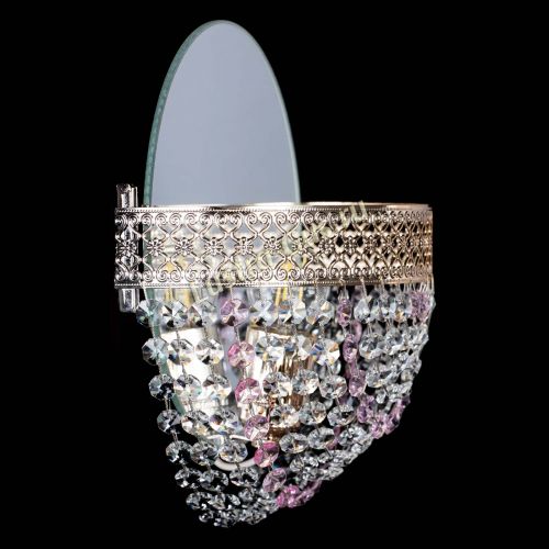 Бра Венеция Сетка розовая в Сочи Гусь Хрустальный