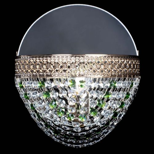 Бра Венеция Сетка зеленая в Сочи Гусь Хрустальный