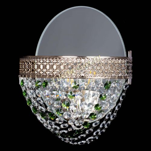 Бра Венеция Сетка зеленая в Сочи Гусь Хрустальный