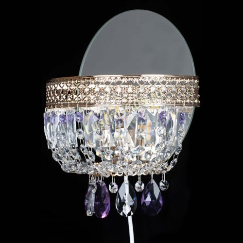 Бра Венеция фиолетовая в Сочи Гусь Хрустальный