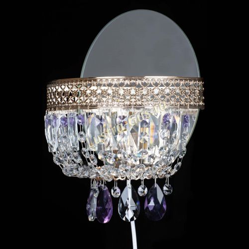 Бра Венеция фиолетовая в Сочи Гусь Хрустальный