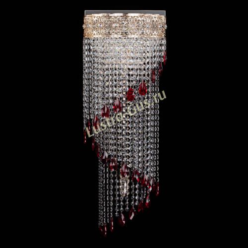 Бра Восток каскад №2 красная в Сочи Гусь Хрустальный