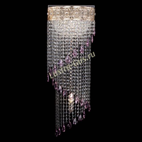 Бра Восток каскад №2 розовая в Сочи Гусь Хрустальный