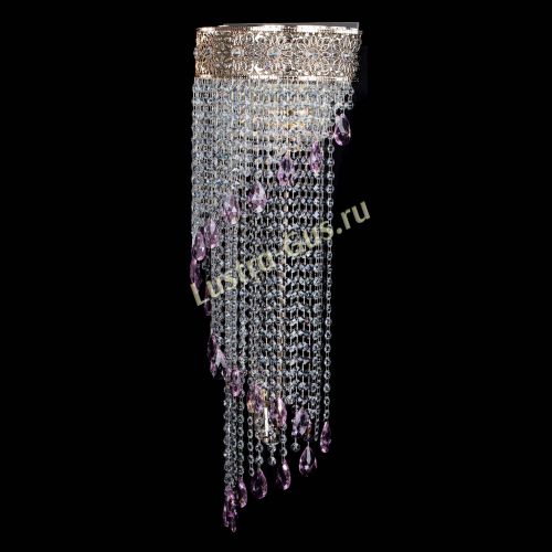 Бра Восток каскад №2 розовая в Сочи Гусь Хрустальный