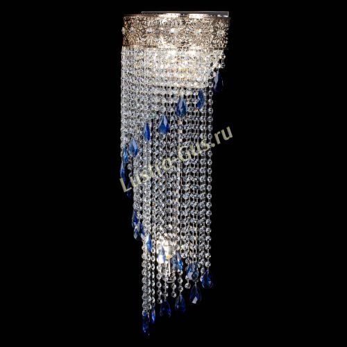Бра Восток каскад №2 синяя в Сочи Гусь Хрустальный