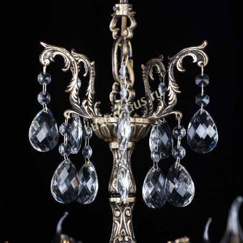 Люстра бронзовая Афина №1 баден в Сочи Гусь Хрустальный