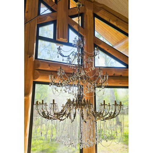 Люстра бронзовая Афина №35 в Сочи Гусь Хрустальный