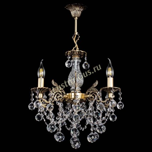 Люстра бронзовая Алфея №3/1 Шар в Сочи Гусь Хрустальный