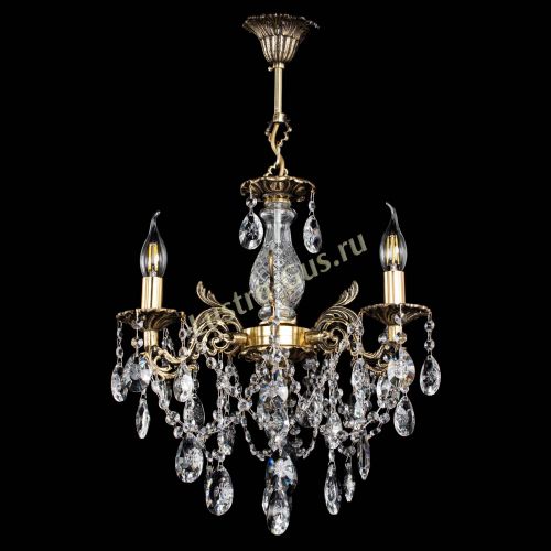 Люстра бронзовая Алфея №3/1 Звездочка в Сочи Гусь Хрустальный